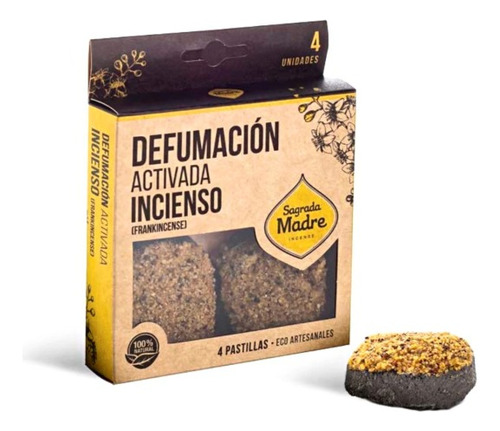 Pastillas Defumación Activada X4 Sagrada Madre Incienso