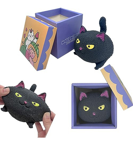 Funny Cute Cat-shaped Ball Stress Relief Toys Cat Squis...