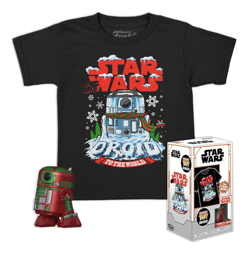 Funko: Star Wars- Llavero R2d2 Metalico Y Playera M Niño/as