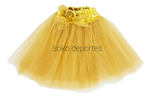 Tutu Con Flor Tela Caderin Raso  Danza Ballet  Soko Deportes