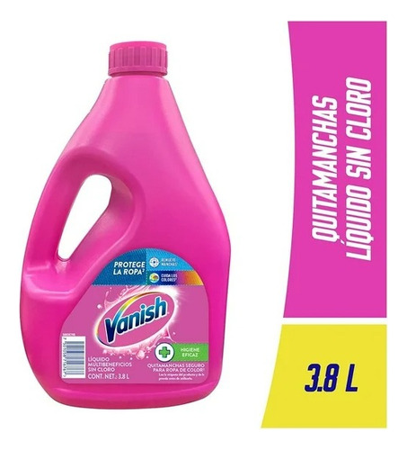 2 Pza Quitamanchas Vanish Líquido Multiusos Para Ropa De Col