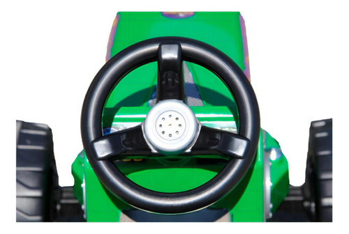 Tractor campestre Green Electric para niños de 6 V con cargador Biemme Horn, voltaje 110 V/220 V