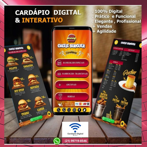 Imagem 1 de 2 de Cardápio Digital Editável