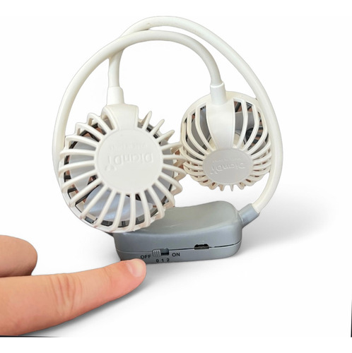 Ventilador Personal Cuello Manos Libres Deporte Recargable