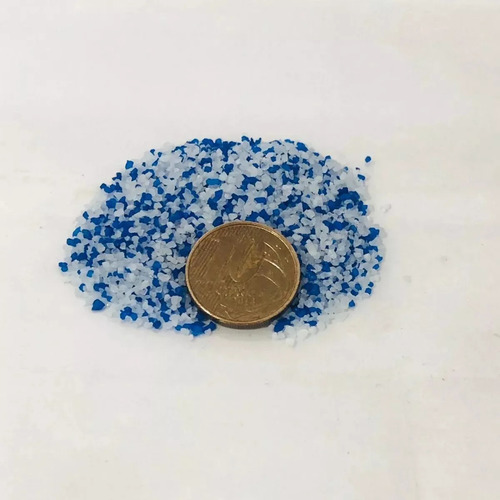Areia Mbreda Sky Sand 2kg Azul E Branca Kinguios Bettas