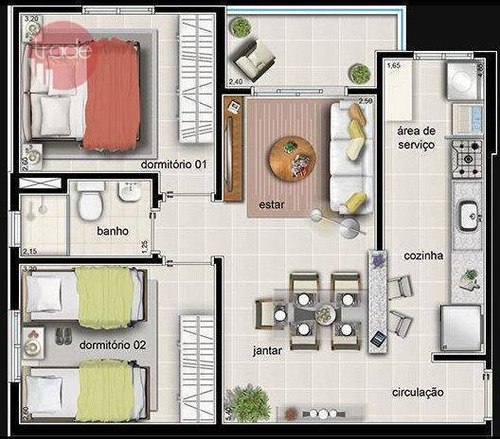 Apartamento Com 2 Dormitórios À Venda, 56 M² Por R$ 225.000,00 - Parque São Sebastião - Ribeirão Preto/sp - Ap6642