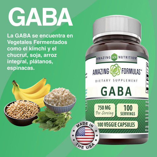Amazing Formulas Gaba Fortalecimiento Sistema Inmune 100caps