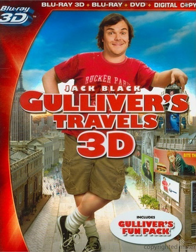 Blu Ray Los Viajes De Gulliver 3d + Dvd 4 Discos