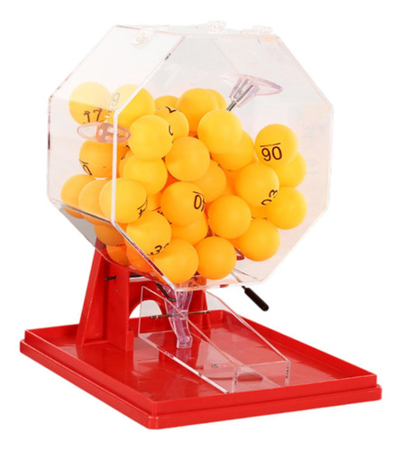 Lotto Ball Machine Lottery Machine Bolas Rojas Y Amarillas