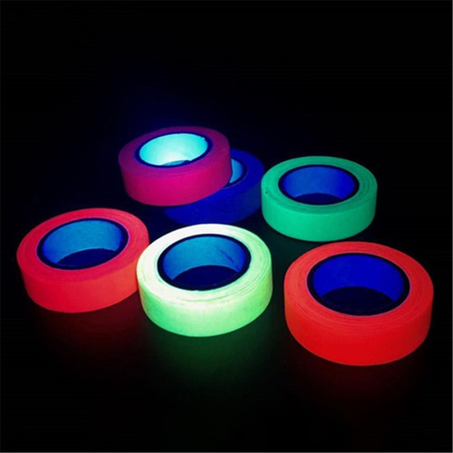 * Decoración De Cinta Fluorescente De Tela Gaffer De Neón