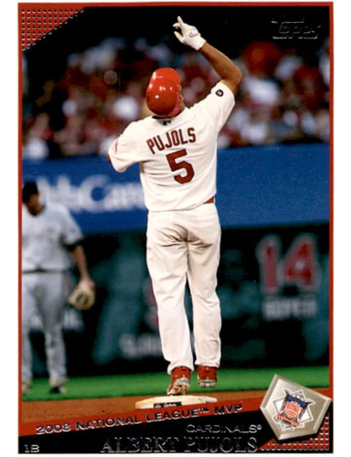 2009 Topps 217 Albert Pujols Nm-mt St. Louis Cardinals Béisb