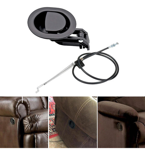 2 Tirador Negro Resistente Para Sofá Reclinable, Se Adapta
