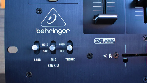 Mezcladora De Dj 3 Canales Con Crossfader, Behringer Nox303