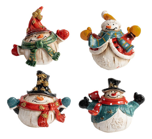 Figuras Navideñas, Estatuas Navideñas Estilo C 4 Piezas.