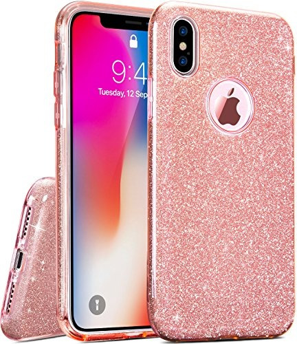 Tozo Funda Para iPhone X, Shiny [bling Crystal] Ultra Delgad