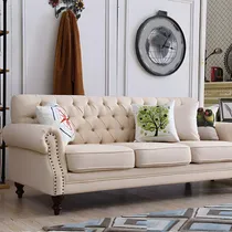 Comprar Sofá Chesterfield Brindisi Clásico 3 Cuerpos - Ivory