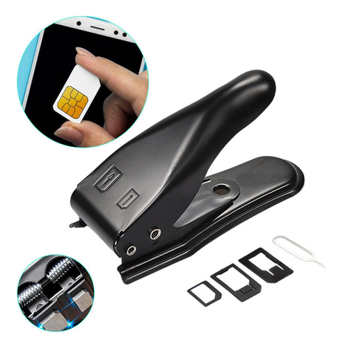 Cómoda Herramienta Para Cortar Tarjetas Sim, 2 En 1, Con