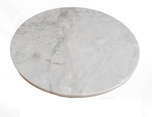 Base Giratoria Lazy Susan Mármol Blanco Veneciano 45 Cm 