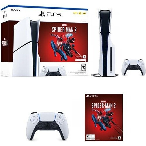 Consola Ps5 Slim Lector Marvel's Spider-man 2 + Mando Extra 