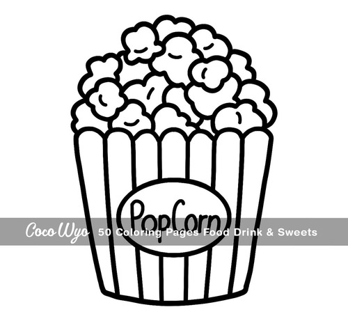 Libro: Food Drink & Sweets: Libro For Colorear For Adultos