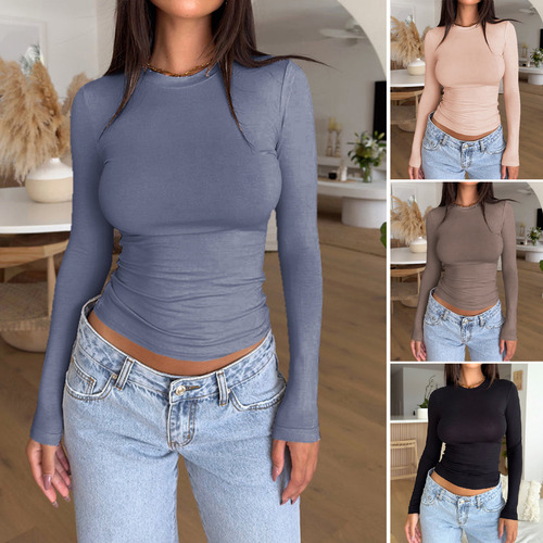Top Ajustado Temu 2024 Primavera-verano Y2k Casual De Color