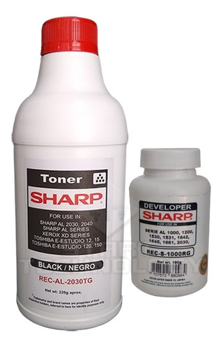 Toner + Revelador Sharp Al 1000 / 2030 / 2040/ Sharp Al2041