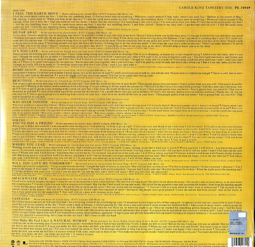 Carole King Tapestry 50th Anniversary Lp Vinyl