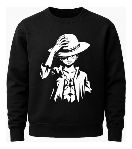 Buzo Luffy One Piece Frisa Premium