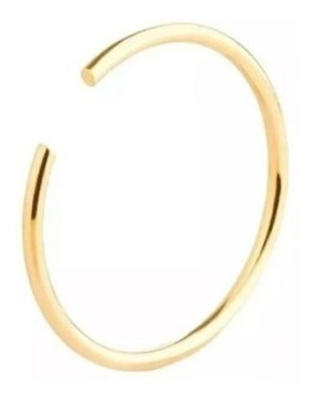 Imagem 2 de 5 de Piercing Nariz Argola Ouro 18k/750