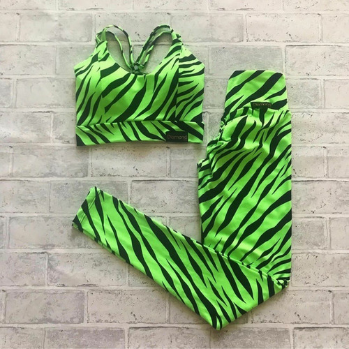 Imagen 1 de 1 de Legging Zebra Verde