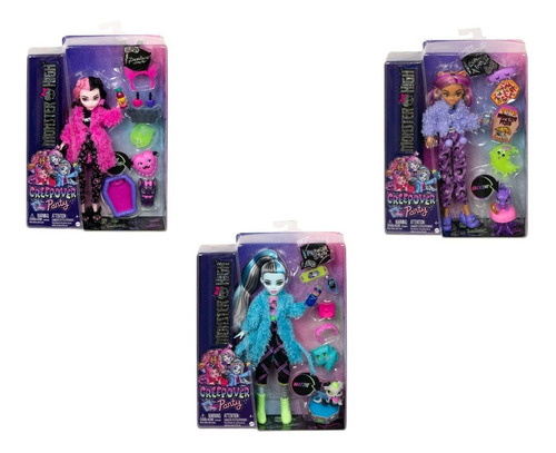 Muñecas Monster High - Draculaura, Frankie, Cladween 3pack