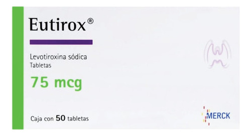 Eutirox 75 Mcg 50 Tab 3470 Pack De 1 Unidad