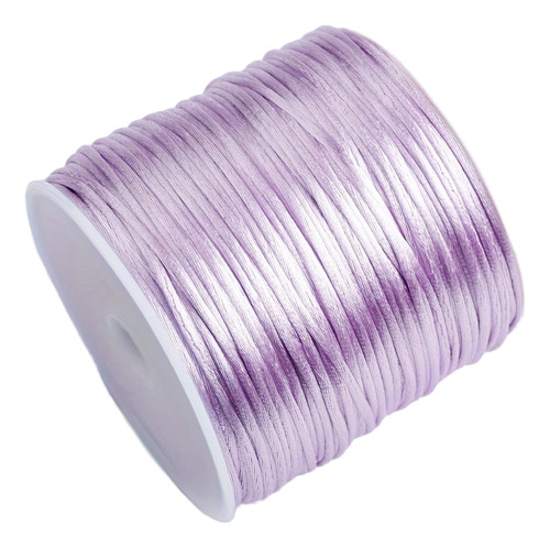 Rollo Hilo Cordón De Seda 3.0mm Bisutería Todos Los Colores Lila