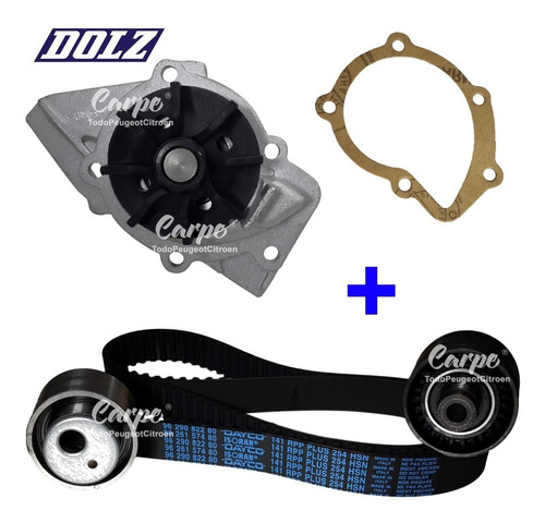 Imagen 2 de 9 de Kit Distribucion + Bomba Dolz Peugeot 307 2.0 Hdi Original