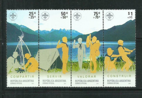 2007 Centenario Boy Scout- Argentina (serie) Mint