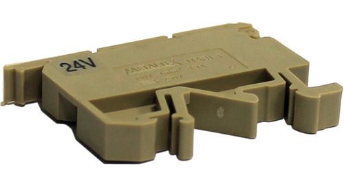 Borne Porta Fusível Com Led 24vcc Mab1f24v