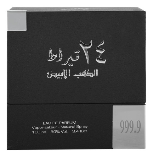 Perfume Unisex Lattafa 24 Carat White Gold Edp 100ml
