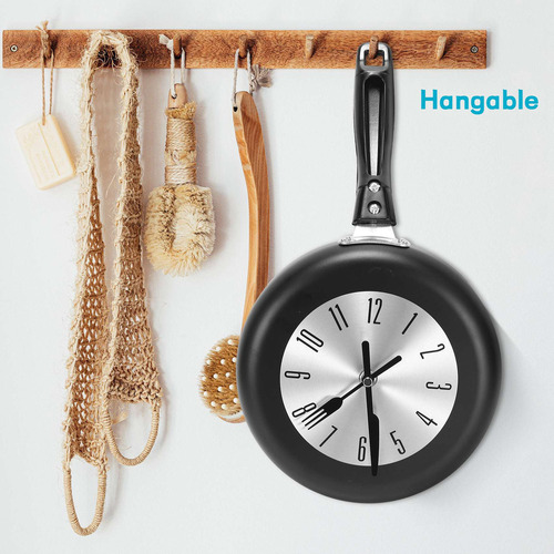 Reloj De Pared Colgante Con Diseño De Sartén De 8 Pulgadas,