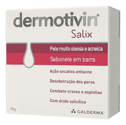 Dermotivin sabonete barra salix caixa 90g