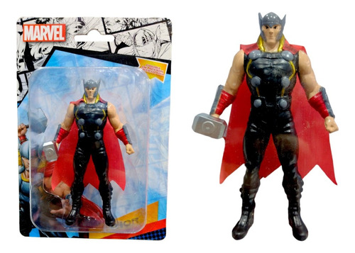 Muñeco Mini Articulado Thor En Blister 9cm Marvel