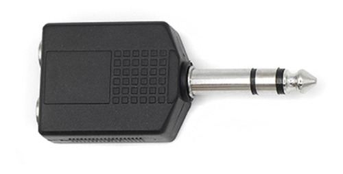 Plug Adaptador P10 Macho Stereo X 2 P10 Femea Stereo Duplo 