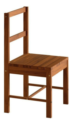Conjunto Mesa 120x75cm E 6 Cadeiras De Madeira Pinus Bdwt