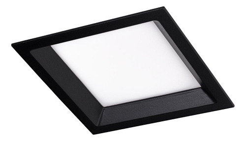 Painel Led Embutir Recuado 12w Low Frame Preto Bella St2172 Cor Branco Quente 3000k 110V/220V