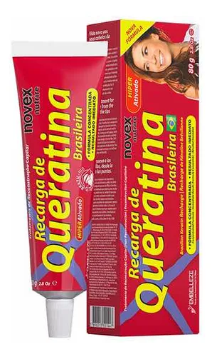 Keratina Brasileña Concentrada Novex Cabellos Dañados 80g