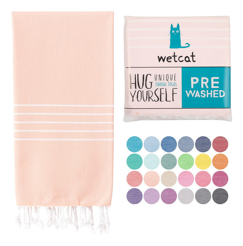 Toalla Turca Wetcat, Super Liviana, Extra Absorbente Coral C