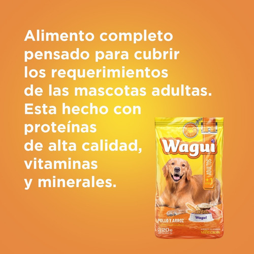 Imagen 4 de 4 de Wagui Perro Adulto X 15kg Sabor Carne