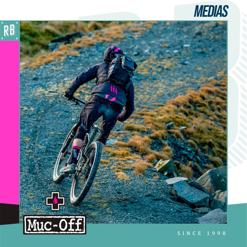 Imagen 3 de 9 de Medias Ciclismo Bicicleta Muc Off Negro - Racer Bikes