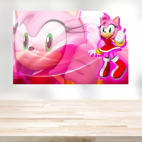 Display Sonic Amy Rose, Totem Enfeite de Aniversario