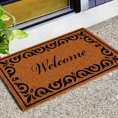 Y Tapete Fibra De Coco Para Interior/exterior -