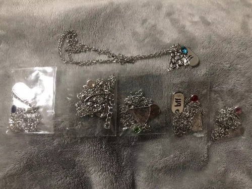 Collares Mejores Amigos Set De 6 Bff * Ideal Para Amigos * Color Plateado